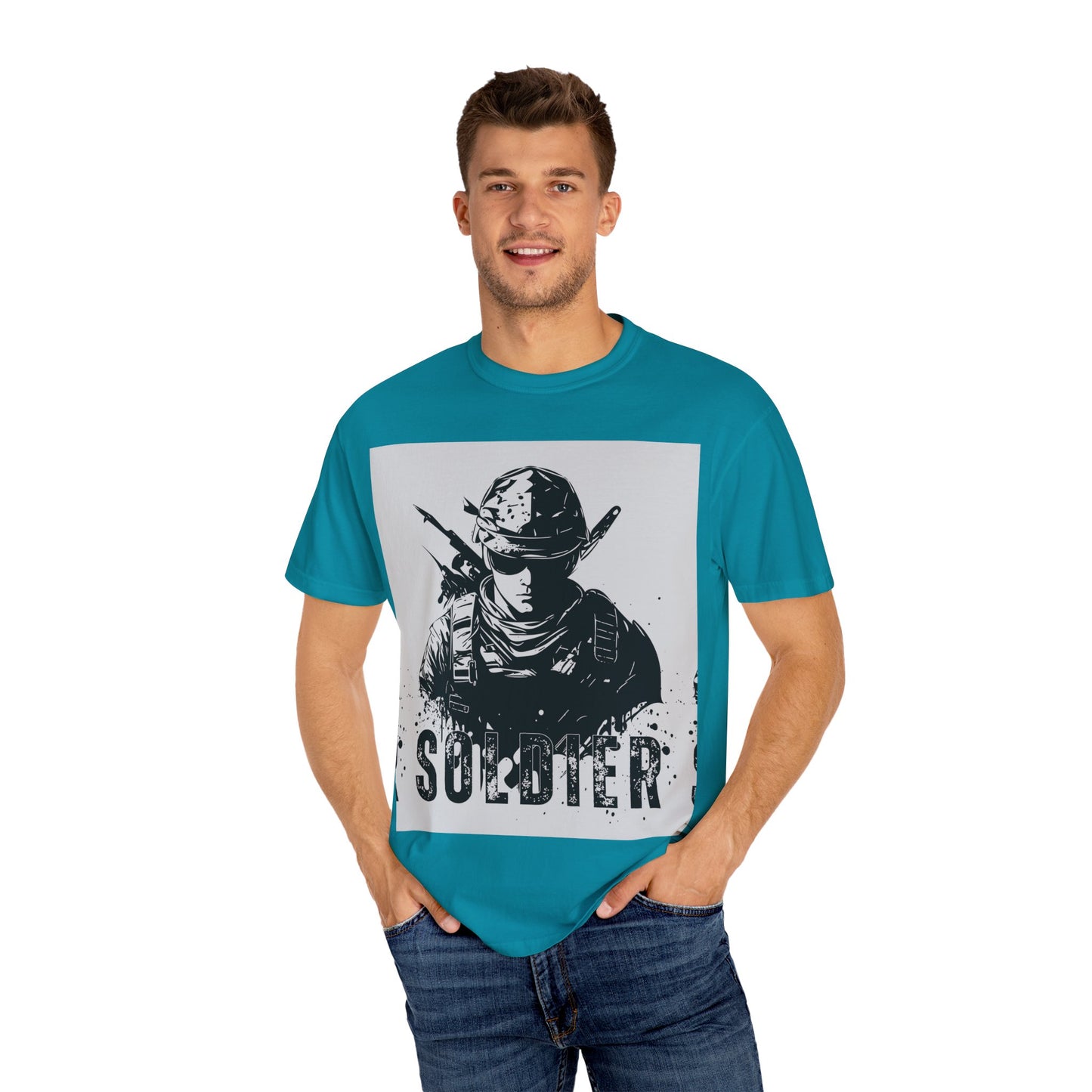 Garment-Dyed Soldier T-Shirt - Unisex Military Apparel - Premium Quality
