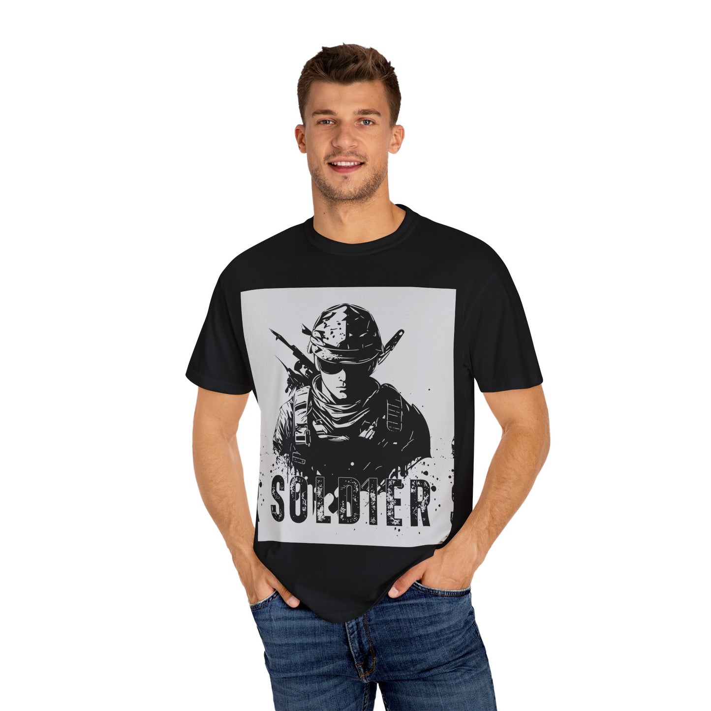 Garment-Dyed Soldier T-Shirt - Unisex Military Apparel - Premium Quality