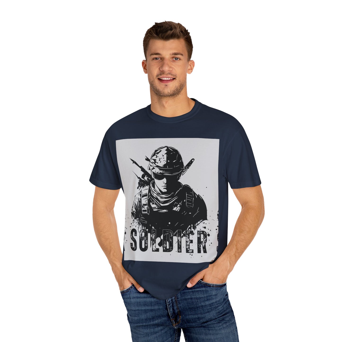 Garment-Dyed Soldier T-Shirt - Unisex Military Apparel - Premium Quality