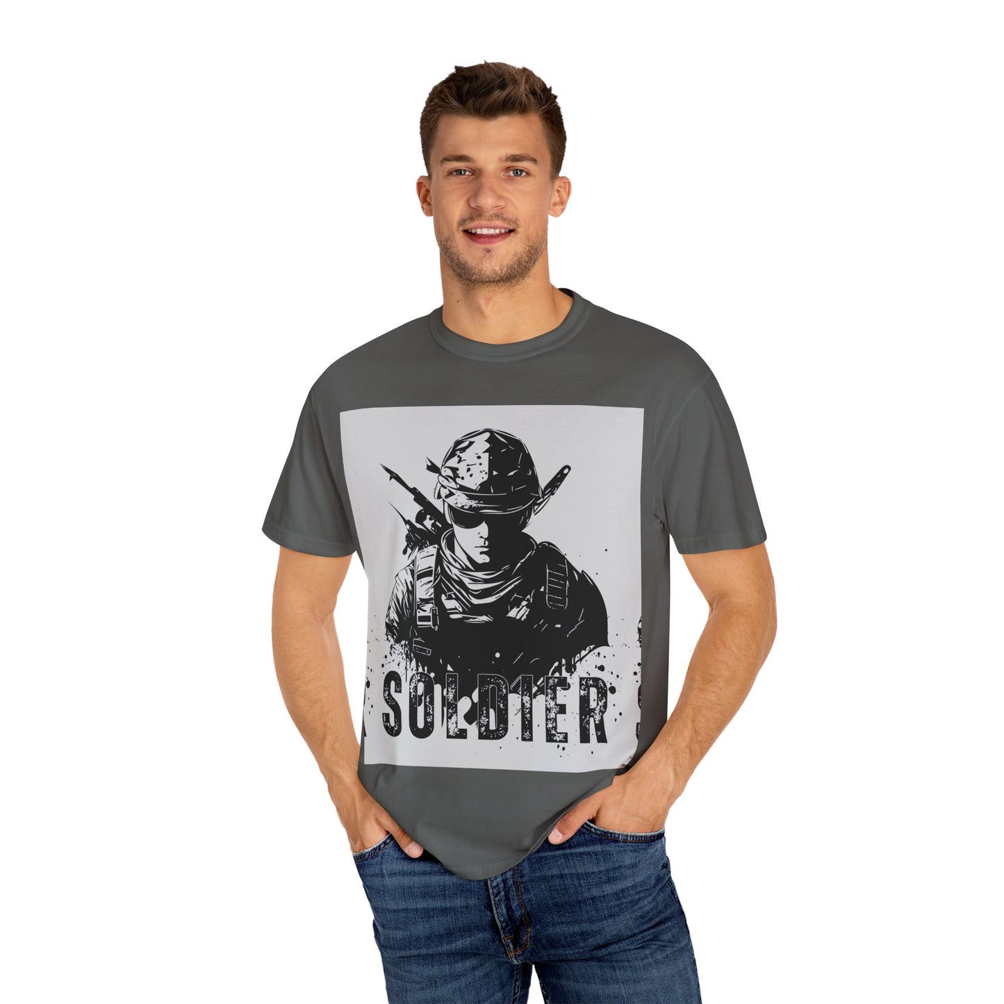 Garment-Dyed Soldier T-Shirt - Unisex Military Apparel - Premium Quality
