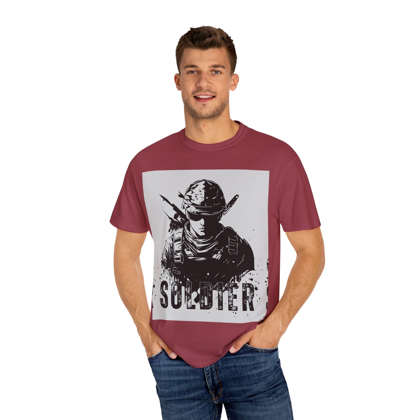 Garment-Dyed Soldier T-Shirt - Unisex Military Apparel - Premium Quality