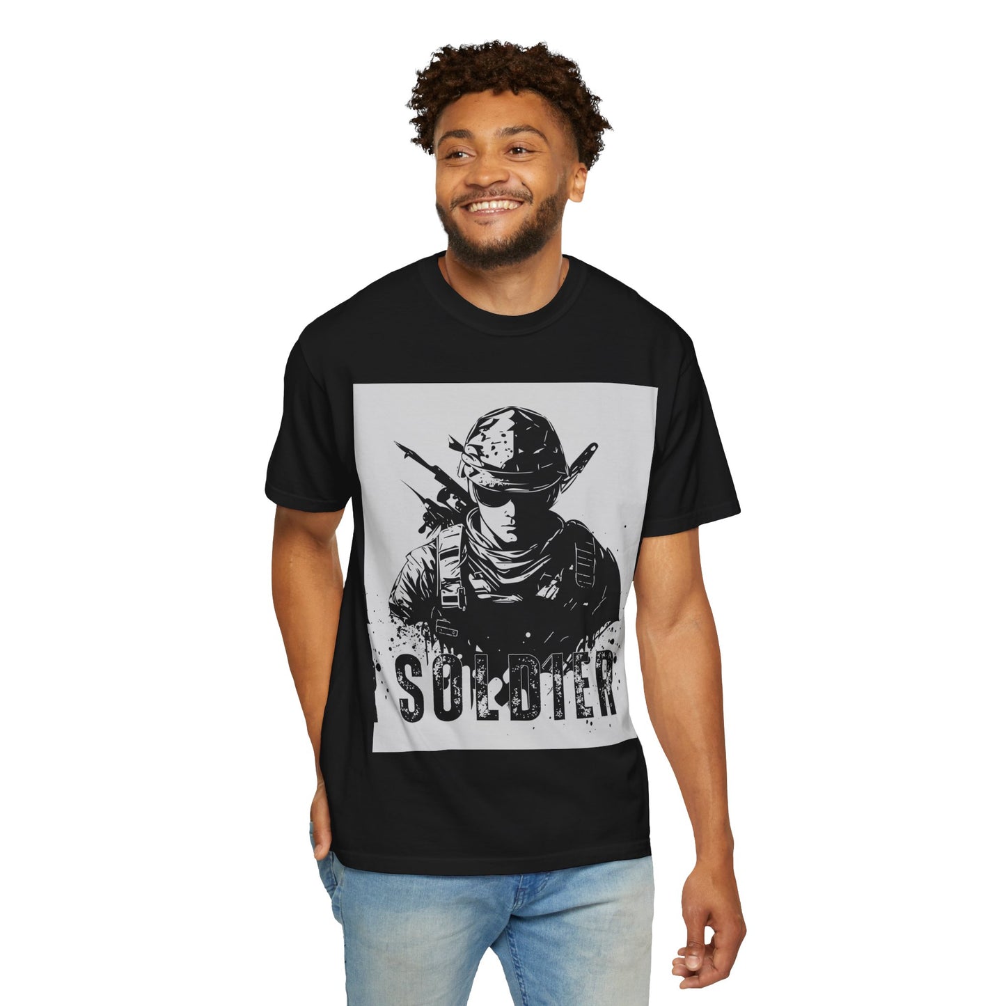 Garment-Dyed Soldier T-Shirt - Unisex Military Apparel - Premium Quality