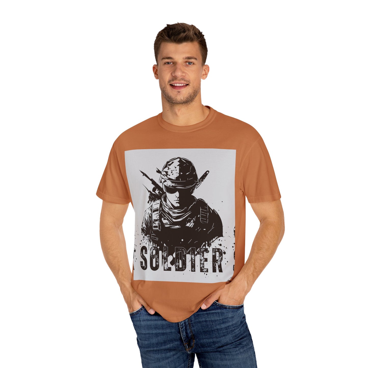 Garment-Dyed Soldier T-Shirt - Unisex Military Apparel - Premium Quality