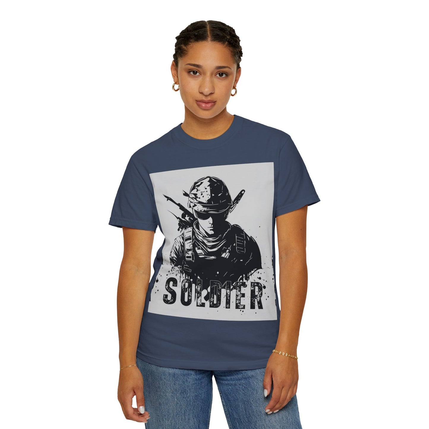 Garment-Dyed Soldier T-Shirt - Unisex Military Apparel - Premium Quality
