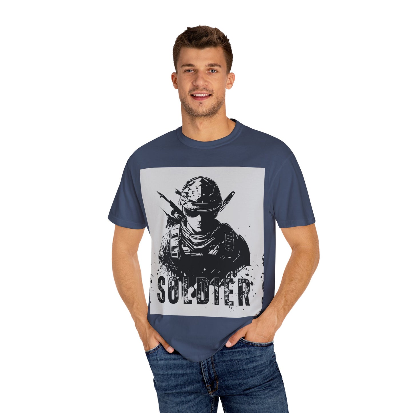 Garment-Dyed Soldier T-Shirt - Unisex Military Apparel - Premium Quality