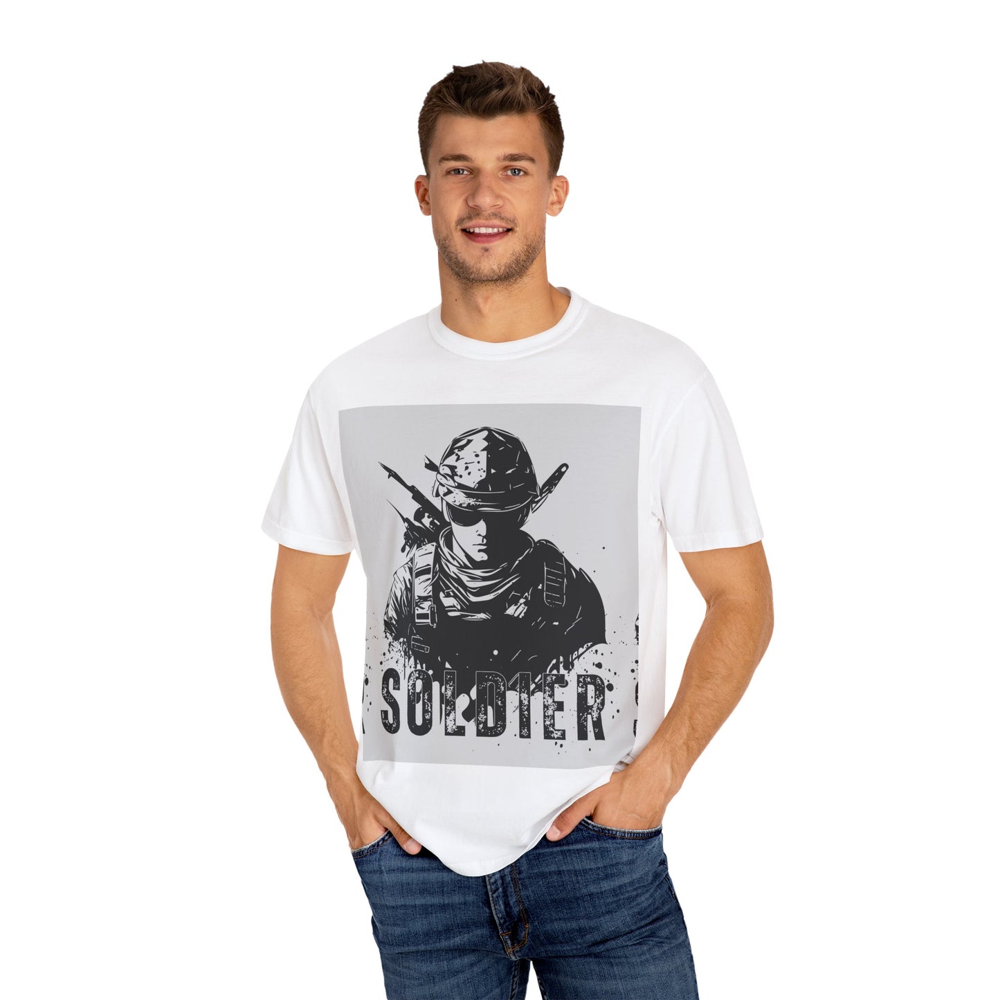 Garment-Dyed Soldier T-Shirt - Unisex Military Apparel - Premium Quality