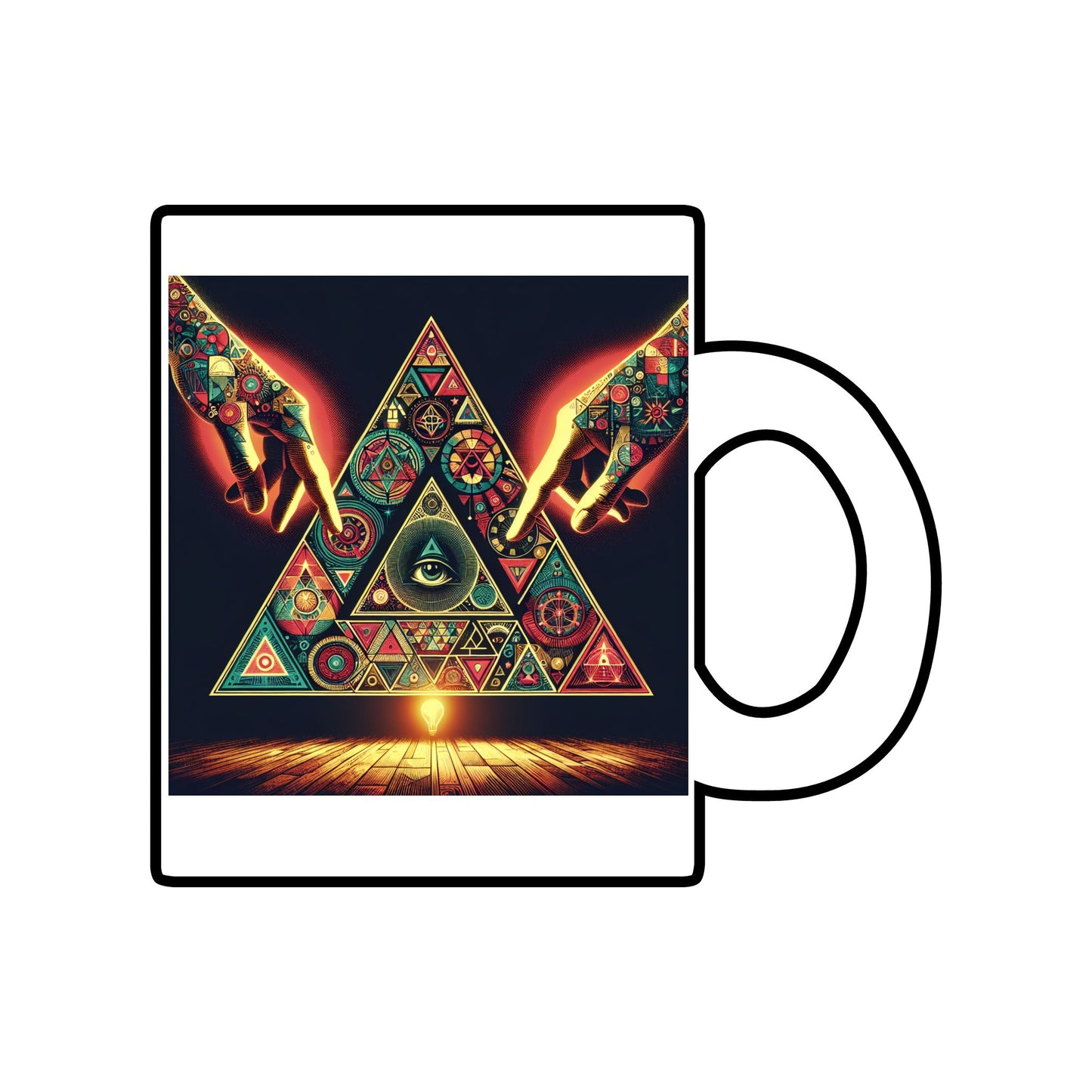Artistic Coffee Mug, Unique Gift for Coffee Lovers, Home Decor, Inspirational Beverage Cup, Perfect for Holidays, Kitchen Mug