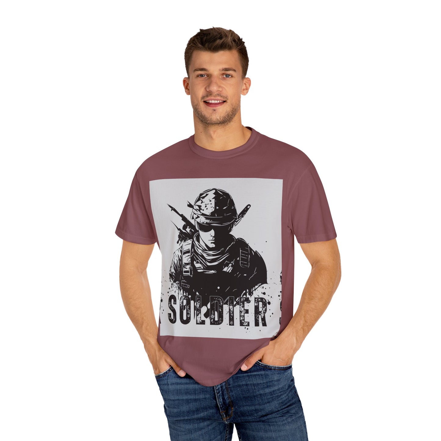 Garment-Dyed Soldier T-Shirt - Unisex Military Apparel - Premium Quality