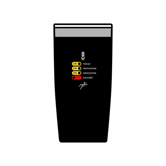 Travel Mug - Focus Motivation Excuses Insulated Tumbler - 20oz
