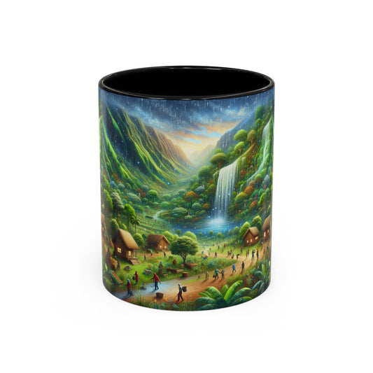 Nature-Inspired Accent Coffee Mug - 11oz & 15oz - Perfect for Outdoor Lovers!