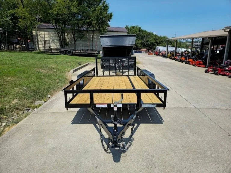 6 ft 4 in x 14 Utility Trailer Powder Coated Dovetail with Dual 3,500 lb Axles – 7K GVWR - Image 3