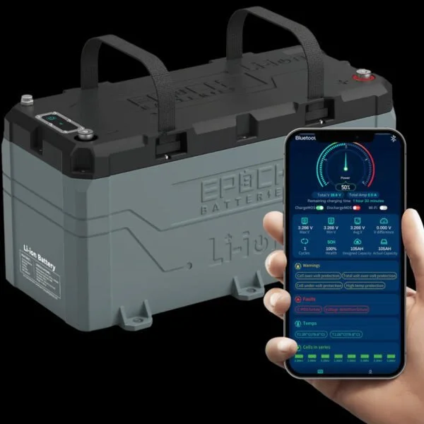 36V 100AH Marine Lithium Battery For trolling motors – Bluetooth and Heating Feature | Restocking by July 12 2025