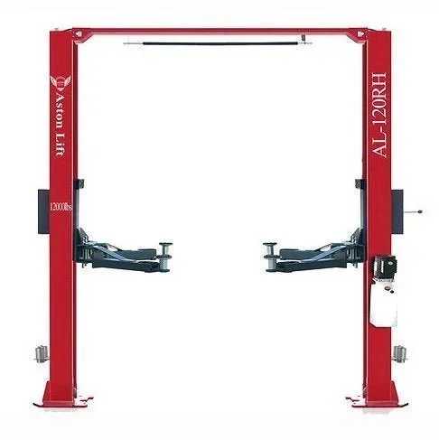 Aston 12000 lbs. 2 Post Car Lift Symmetric Overhead Single Point Lock Release
