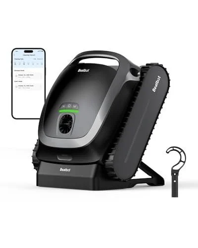 Beatbot AquaSense Cordless Robotic Pool Vacuum Cleaner – Intelligent Path Opimization, Cleans Floor, Walls, and Waterline – Ideal for Above & In-Ground Pools up to 2,260 sq.ft.