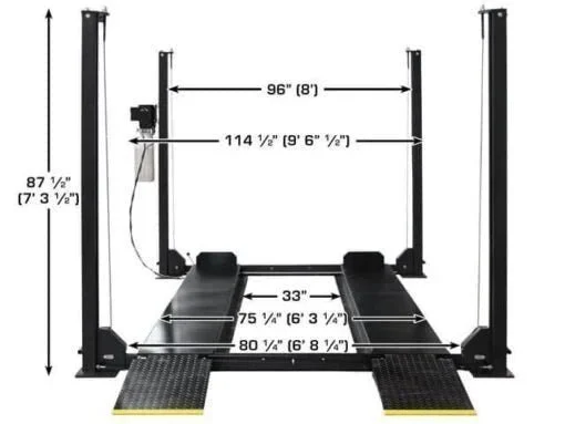 Atlas Apex 8 8,000 lb 4-Post Lift Car
