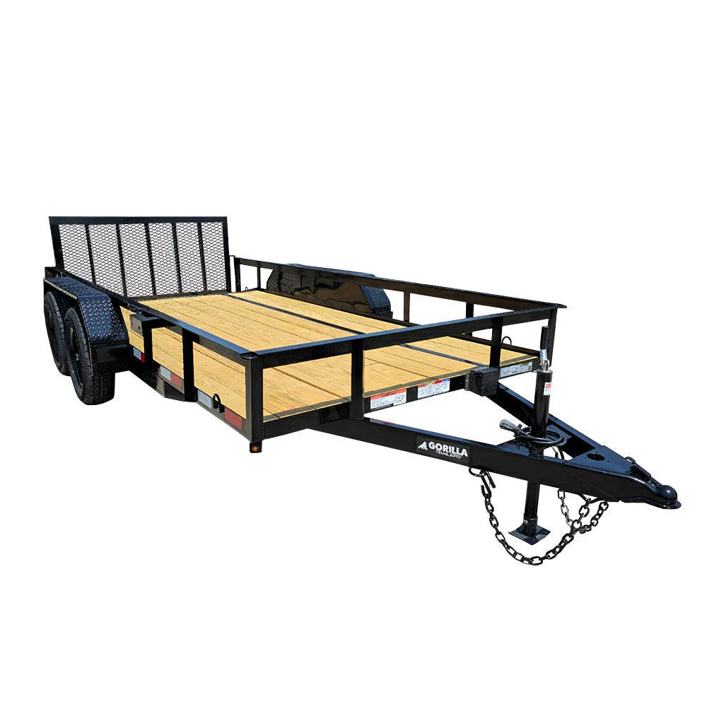 6 ft 4 in x 14 Utility Trailer Powder Coated Dovetail with Dual 3,500 lb Axles – 7K GVWR - Image 2