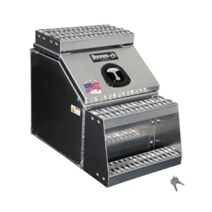 Buyers Products 28-in x 24-in x 18-in Smooth Aluminum Step Box Truck Tool Box 1705281