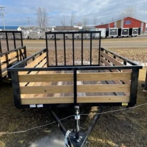 7 x 10 Heavy-Duty Utility Trailer – Single Axle with Wood Floor & LED Lights