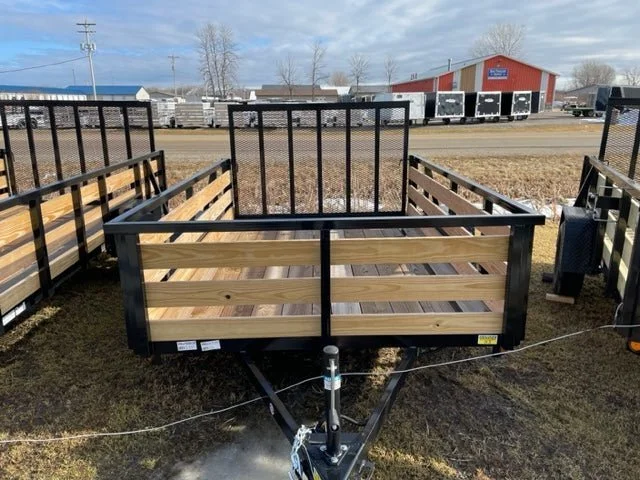 7 x 10 Heavy-Duty Utility Trailer – Single Axle with Wood Floor & LED Lights