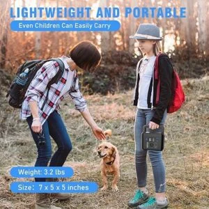 200W Portable Power Station, Powkey 120Wh/33,000mAh Power Bank with AC Outlet, 110V 6 Outputs solar Generator External Battery Pack with LED Light for Home Use and Outdoor Camping - Image 3