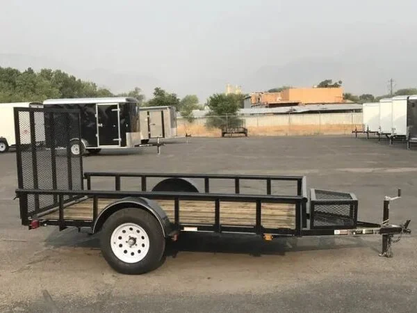 5.5 X 10 Carry-On Utility Pipe Top w/ Mesh Tongue Box Trailer - Image 2