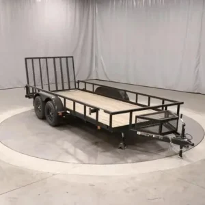 6 x 16 Heavy-Duty Tandem Axle Utility Trailer – 2025 Steel Frame with Wood Deck