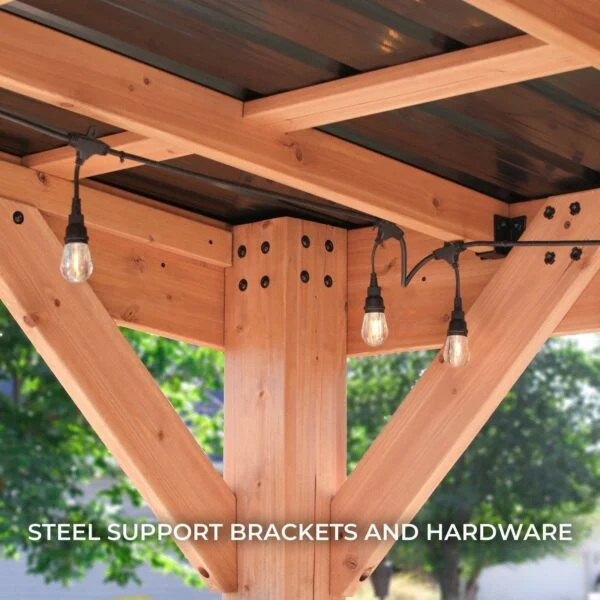 Backyard Discovery 12×9.5 Arcadia Gazebo - Image 4