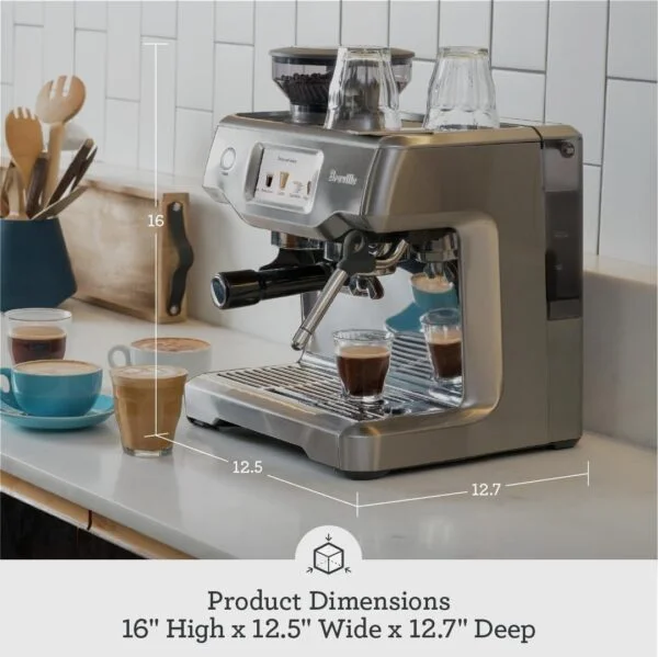 Breville Barista Touch Espresso Machine BES880BSS, Brushed Stainless Steel - Image 4
