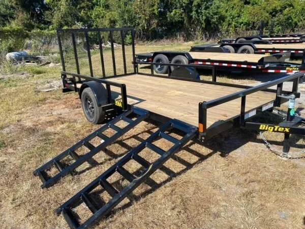 Big Tex 35SA-14BKRSX Single Axle ATV Trailer 83″x14′ Black - Image 4