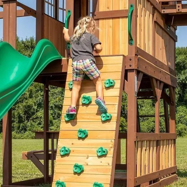 Backyard Discovery Skyfort II Cedar Swing Set/PlaySet - Image 2