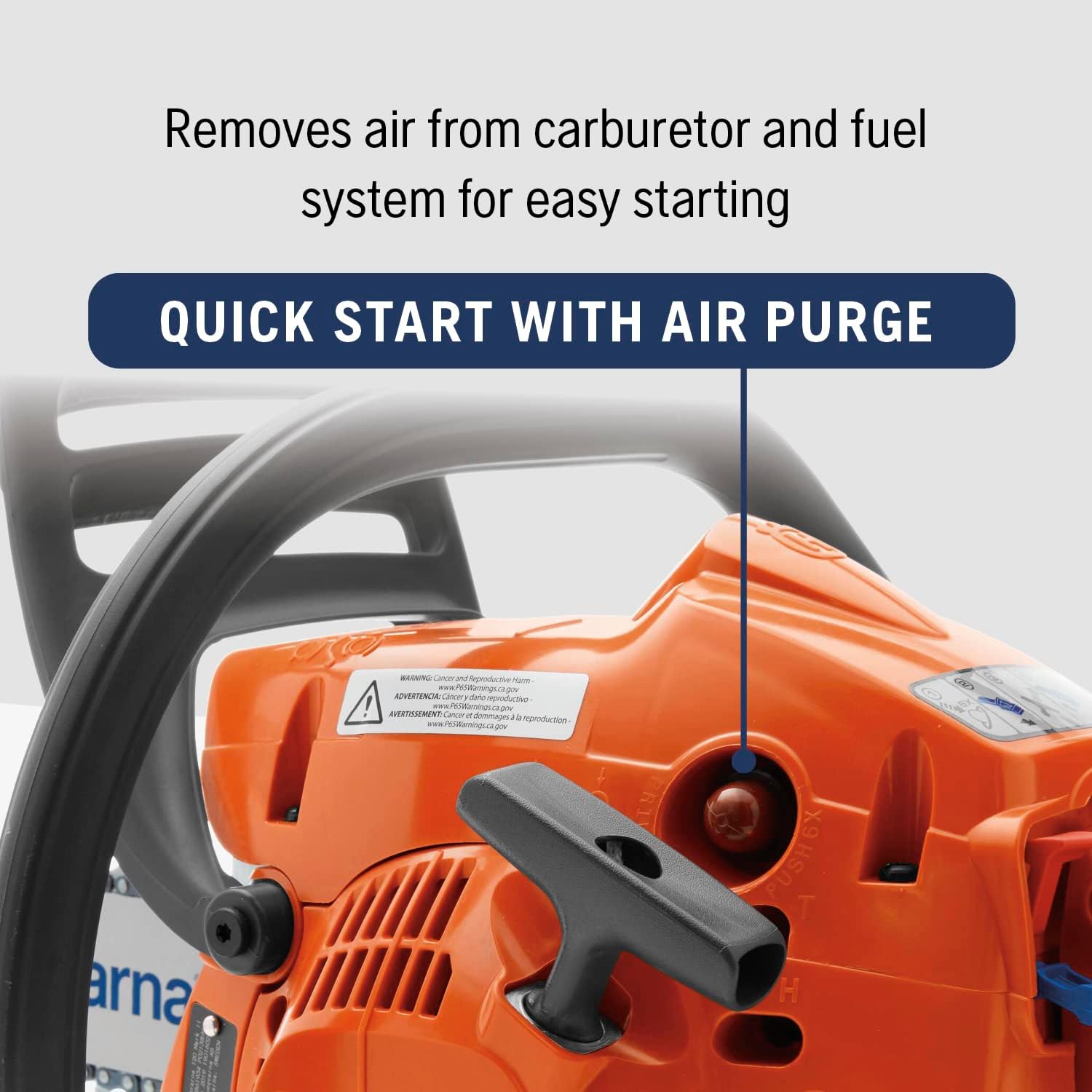 Husqvarna 135 Mark II Gas Powered Chainsaw, 38-cc 2.1-HP, 2-Cycle X-Torq Engine, 16 Inch Chainsaw with Automatic Oiler - Image 3