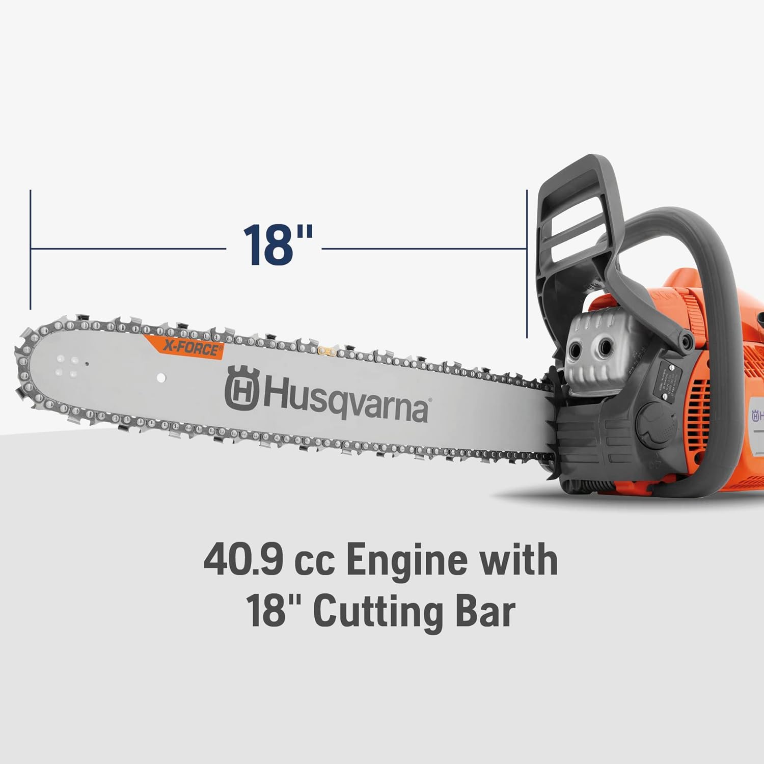 Husqvarna 440 Gas Chainsaw, 40-cc 2.4-HP, 2-Cycle X-Torq Engine, 18 Inch Chainsaw with Smart Start - Image 2