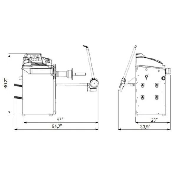 Corghi EM9250 Professional Wheel Balancer - Image 3