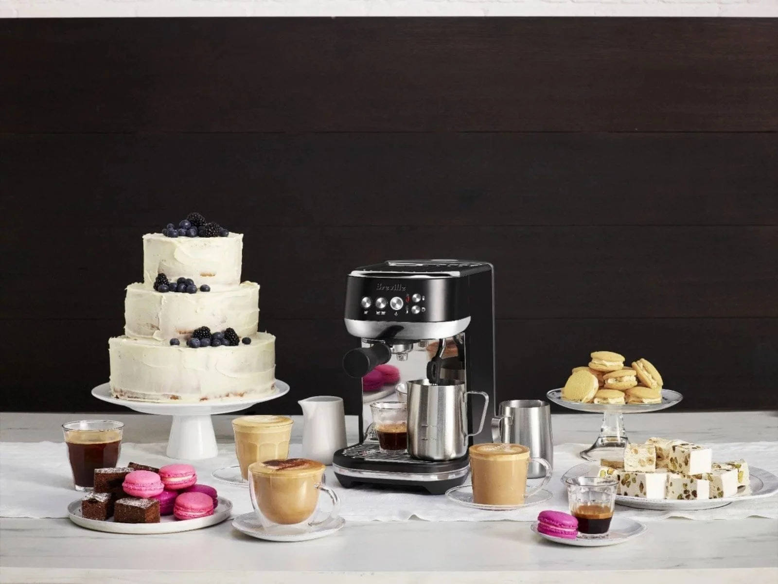 Breville The Bambino Plus Espresso Machine, Black Truffle-BES500BTR1BUS1 - Image 4