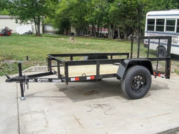 5×8 Powder Coated Dovetail Utility Trailer Single 3,500lb Axle - Image 4