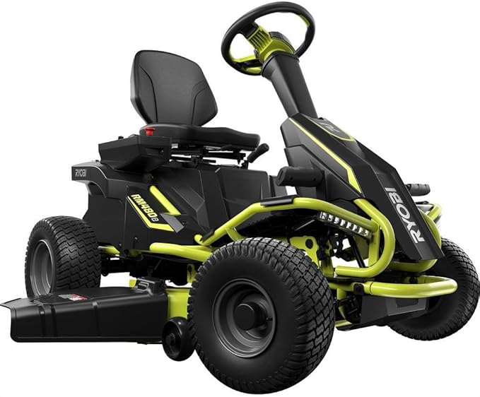 Ryobi 38 in Electric Back Engine Riding Lawn Mower