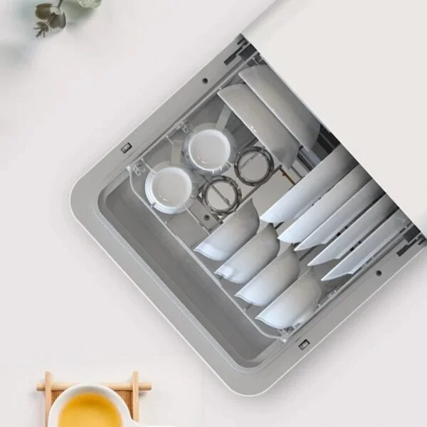 Compact Automatic Table Top Dishwasher – Portable Countertop Kitchen Dishwasher with 4 Place Settings - Image 2