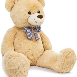Trending pro Giant Teddy Bear Plush – 47-Inch Large Stuffed Animal, Soft Cuddly Teddy Bear Gift