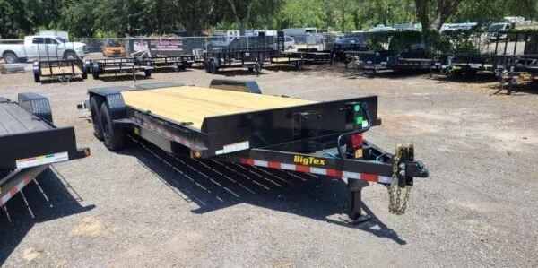 22 Foot Big Tex Super Duty Tandem Axle with Mega Ramp Black Equipment Trailer (16ET-19BK+3MR) - Image 4