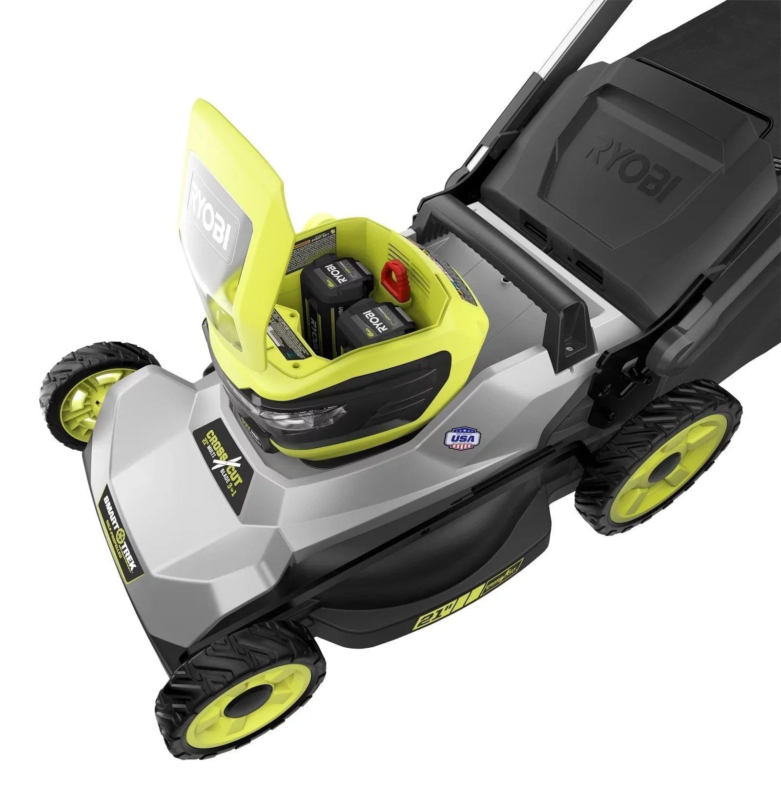 40V HP Brushless 21″ Cordless Battery Self-Propelled Lawn Mower with Dual Blades - Image 4