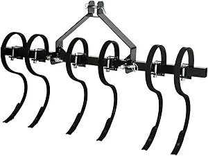 IMPACT IMPLEMENTS® CAT-0 Three-Point Cultivator with Spring Steel Tines. 52" Width for Creating Great seed Beds, Planting Crops, and More.
