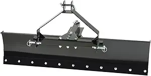 IMPACT IMPLEMENTS® Cat-0 52" Grading Scraper Blade with Box Ends to grade and Level Dirt for Preparing Seed Beds.