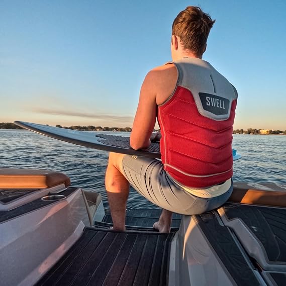 Mens Neoprene Wakesurf Comp Vest - Designed Exclusively for wake Surfing, but Great for All Other Watersports Activities! - Image 3