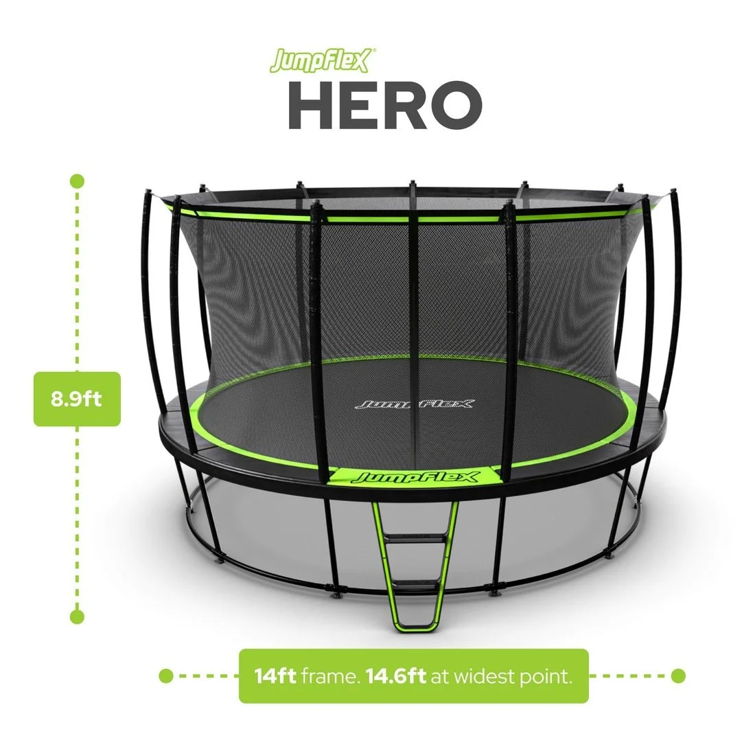 JumpFlex HERO 14ft Round Trampoline