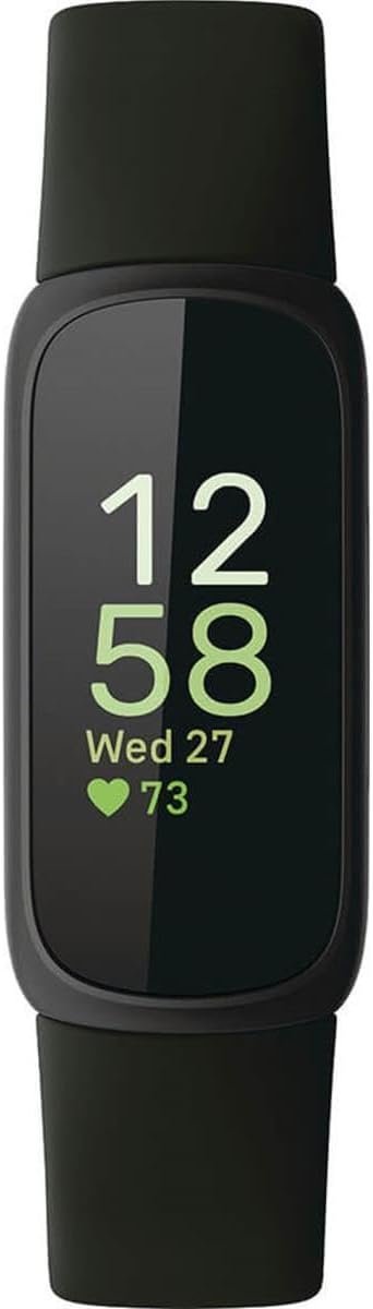 Fitbit Inspire 3 Health &-Fitness-Tracker with Stress Management, Workout Intensity, Sleep Tracking, 24/7 Heart Rate and more, Midnight Zen/Black One Size (S & L Bands Included) - Image 4