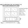 Ideal Pet Products Aluminum Sash Window Pet Door, Adjustable to Fit Window Widths from 33" to 38", Large 10-1/2” x 15” Flap Size - Image 4