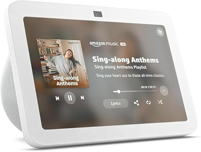 Amazon Echo Show 8, With Spatial Audio, Smart Home Hub, ideal for open living spaces, Designed for Alexa+, Glacier White - Image 4