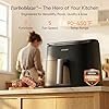 Cosori 9-in-1 TurboBlaze Air Fryer 6 Qt, PFAS-Free Ceramic Coating, 90°–450°F, Precise Heating for Even Results, Air Fry, Roast, Bake, Broil, Dry, Frozen, Proof, Reheat, Keep Warm, 120V, Dark Gray - Image 3