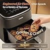 Cosori 9-in-1 TurboBlaze Air Fryer 6 Qt, PFAS-Free Ceramic Coating, 90°–450°F, Precise Heating for Even Results, Air Fry, Roast, Bake, Broil, Dry, Frozen, Proof, Reheat, Keep Warm, 120V, Dark Gray - Image 2