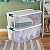 Sterilite 4-Pack Ultra Latching Box, Storage Bins with Lids, Clear Plastic, 116 Quart - Heavy-Duty Organizing Containers for Closet, Bathroom, and Office - Image 2